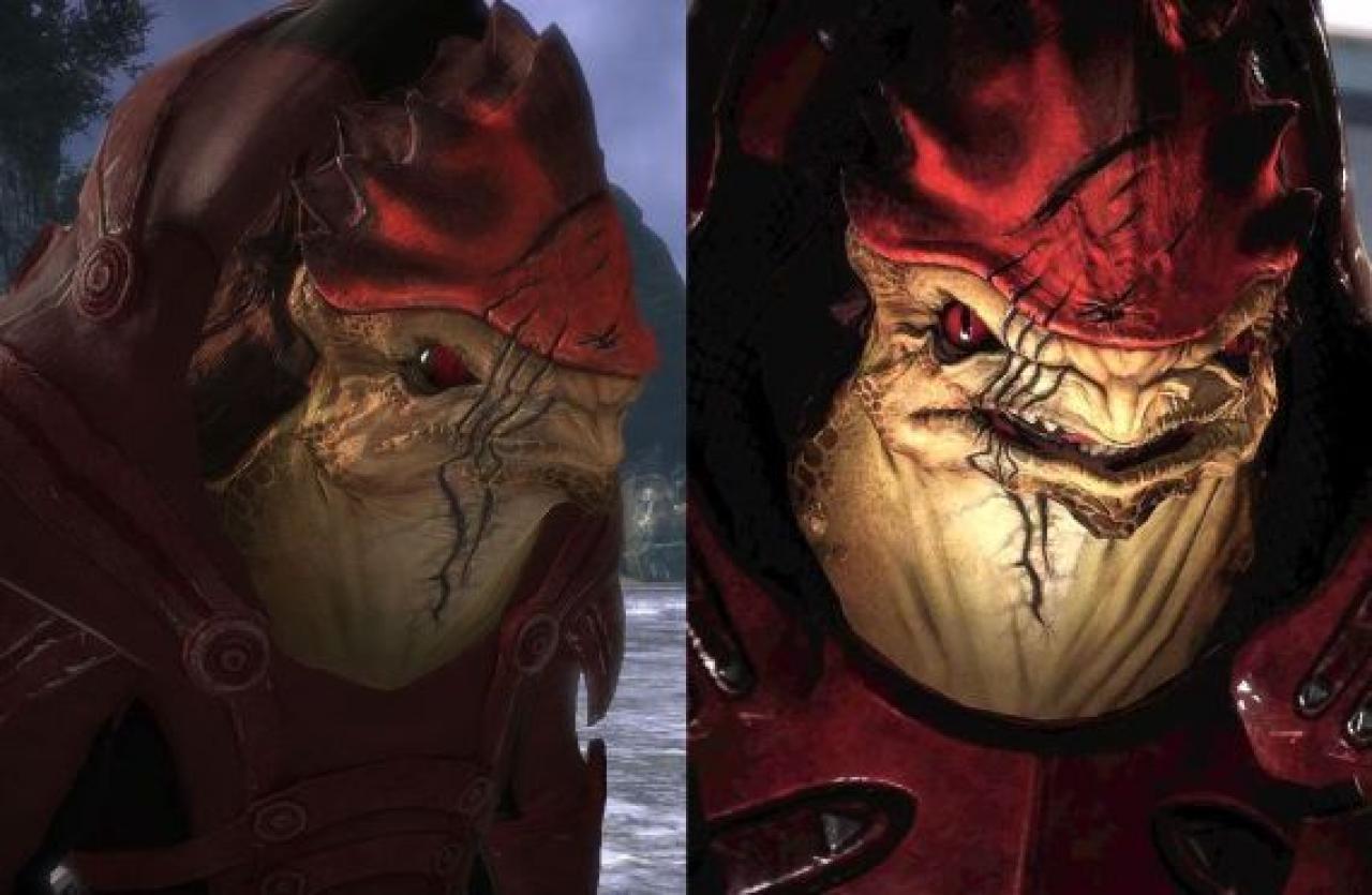 [16/08/2009] Neue Vergleichsbilder zu Mass Effect 1 (links im Bild) und Mass Effect 2 (rechts im Bild). (3)