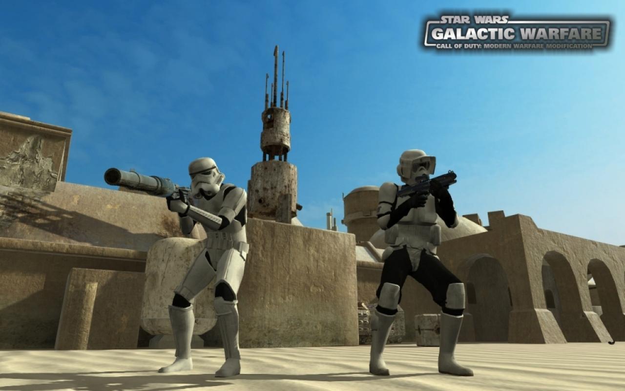 [23/08/2009] Screenshots aus der Star Wars-Mod Galactic Warfare, die auf Basis von Call of Duty 4 entsteht. (1)