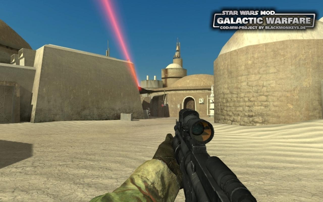 [23/08/2009] Screenshots aus der Star Wars-Mod Galactic Warfare, die auf Basis von Call of Duty 4 entsteht. (3)