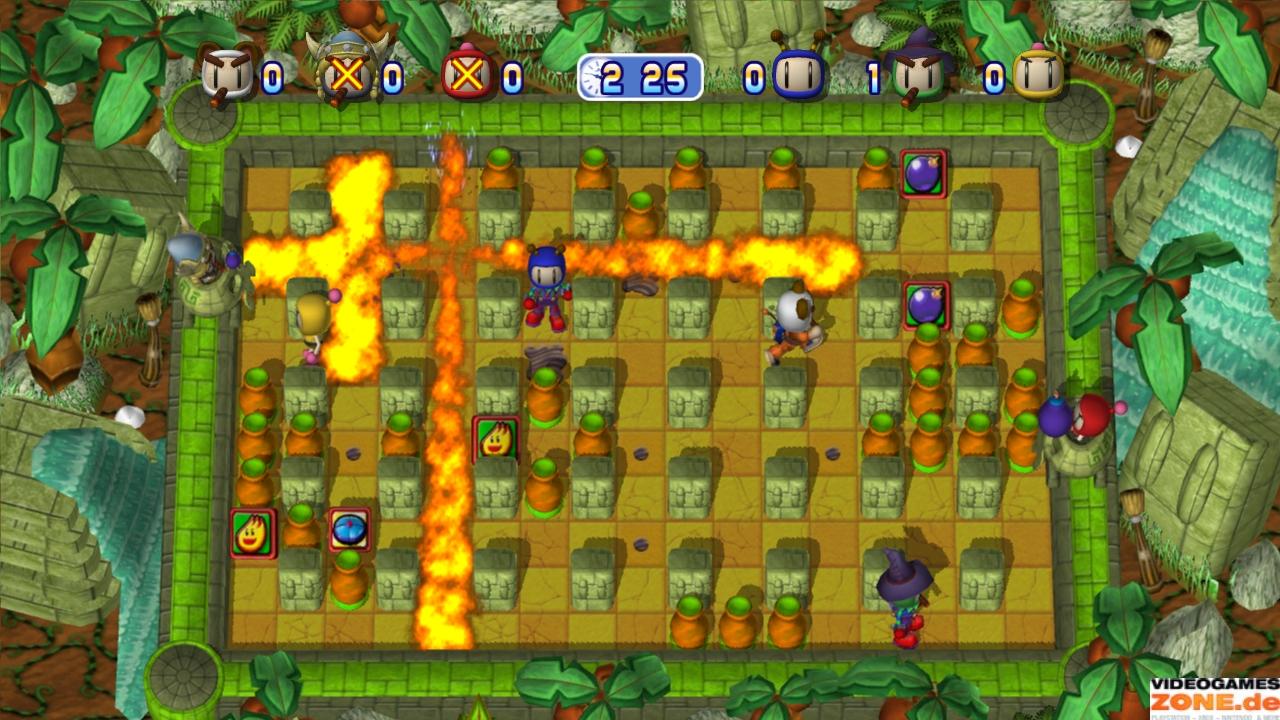 [18/09/2009] Auch für Bomberman gibt es seit Jahren zahlreiche Varianten und Ableger. Und immer wieder fangen regen wir uns auf, wenn wir durch eine Bombe eingesperrt werden und auf unser virtuelles Ableben warten. Wie für viele Spiele gilt auch für Bomberman: Mit Freunden macht es noch am meisten Spaß.