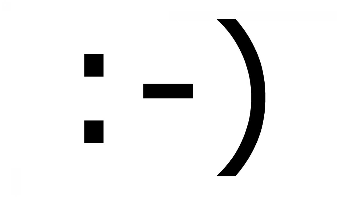 [03/09/2009] 1982: Das erste Emoticon wurde benutzt. Ein Smiley mit 2 Augen (Doppelpunkt), einer Nase (Minus) und einem Mund (Klammer zu).
