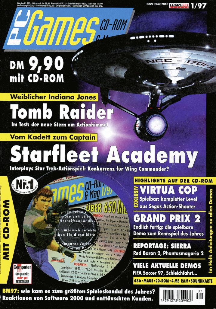 [09/09/2009] PC Games Ausgabe 01/97 - Titelthema: Starfleet Academy