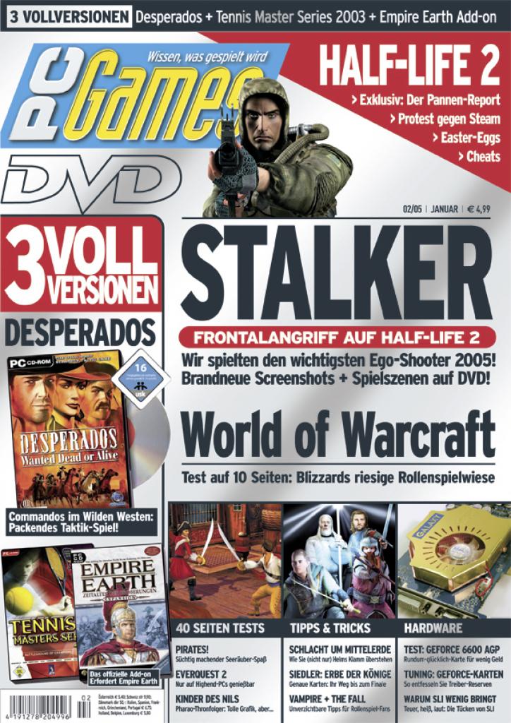 [10/09/2009] PC Games Ausgabe 02/05 - Titelthema: S.T.A.L.K.E.R. - Shadow of Chernobyl