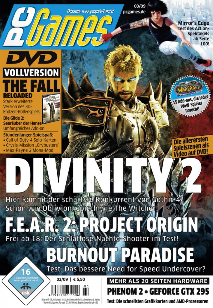 [10/09/2009] PC Games Ausgabe 03/09 - Titelthema: Divinity 2 - Ego Draconis