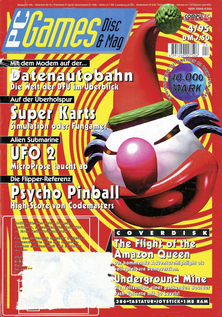 [09/09/2009] PC Games Ausgabe 04/95 - Titelthema: Psycho Pinball