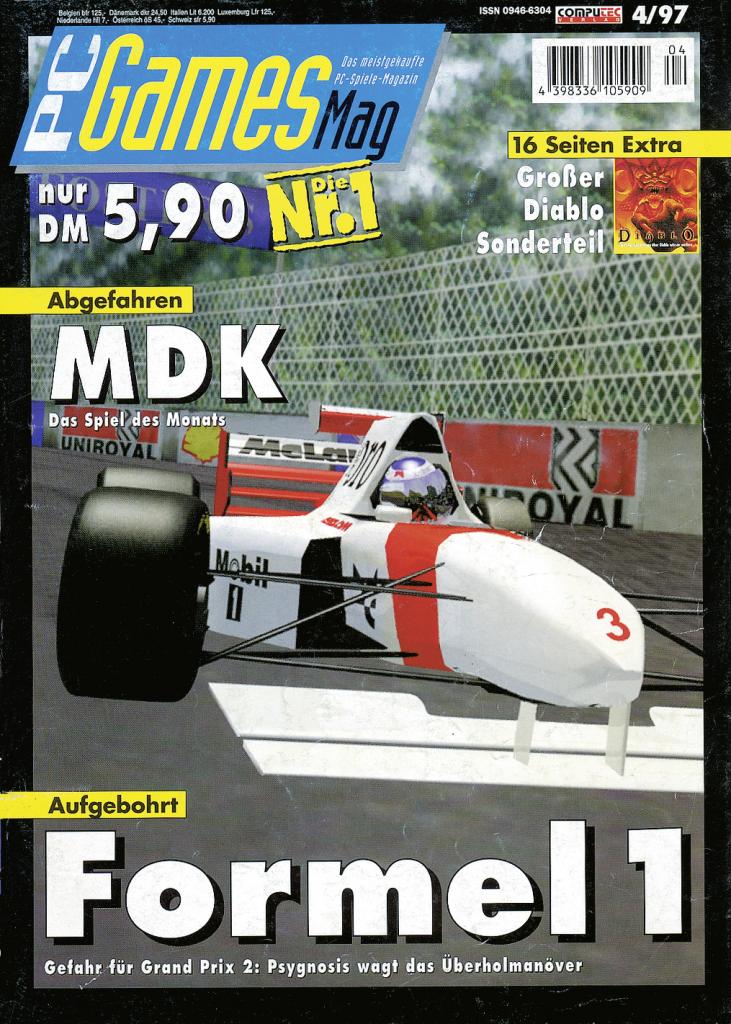 [09/09/2009] PC Games Ausgabe 04/97 - Titelthema: Formel 1