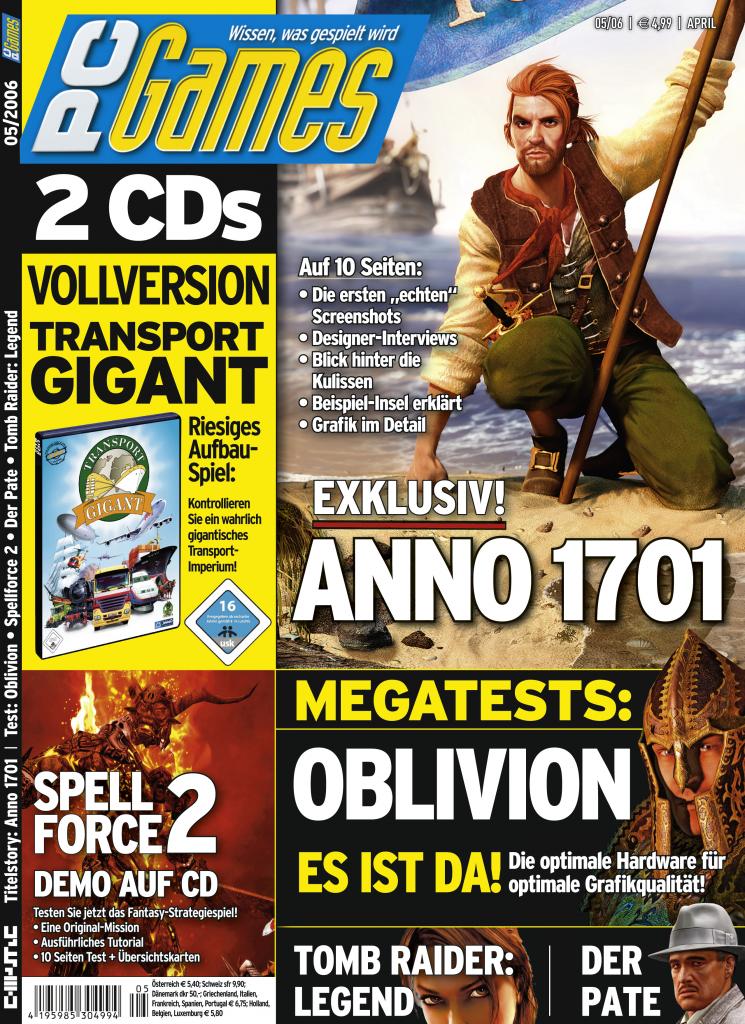 [10/09/2009] PC Games Ausgabe 05/06 - Titelthema: Anno 1701