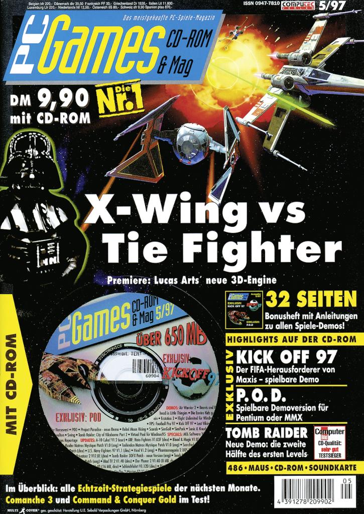 [09/09/2009] PC Games Ausgabe 05/97 - Titelthema: X-Wing vs Tie Fighter