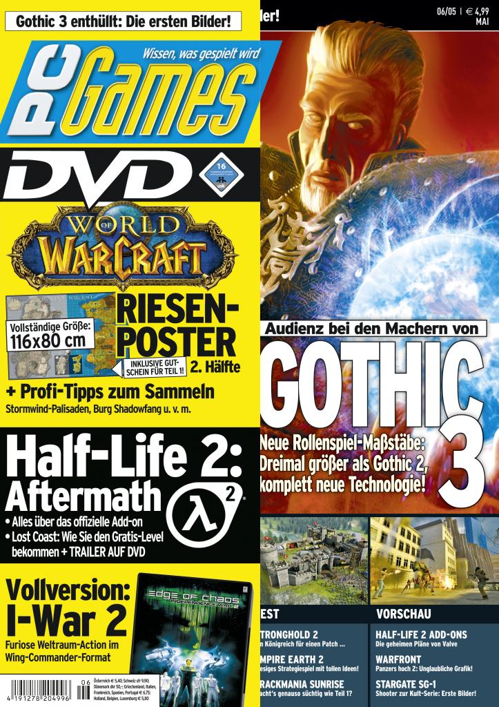 [10/09/2009] PC Games Ausgabe 06/05 - Titelthema: Gothic 3