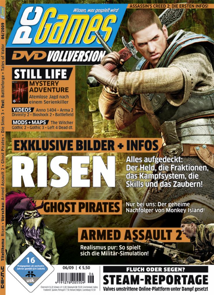 [10/09/2009] PC Games Ausgabe 06/09 - Titelthema: Risen
