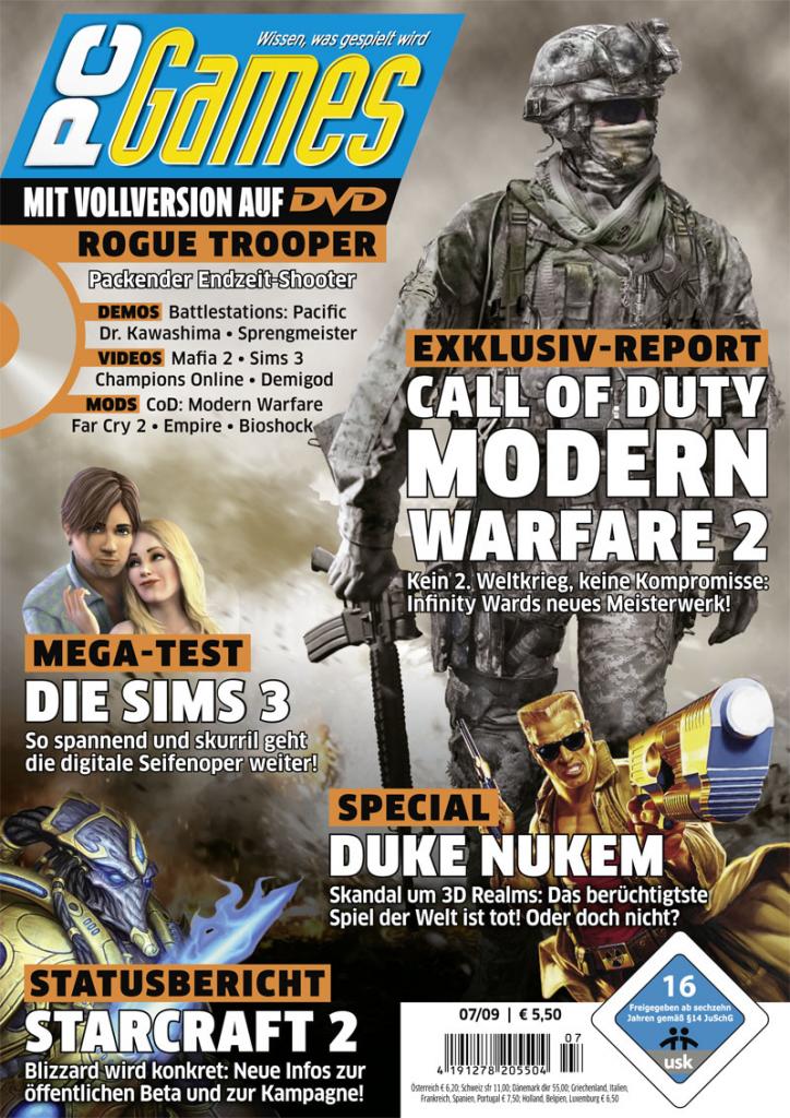 [10/09/2009] PC Games Ausgabe 07/09 - Titelthema: Modern Warfare 2