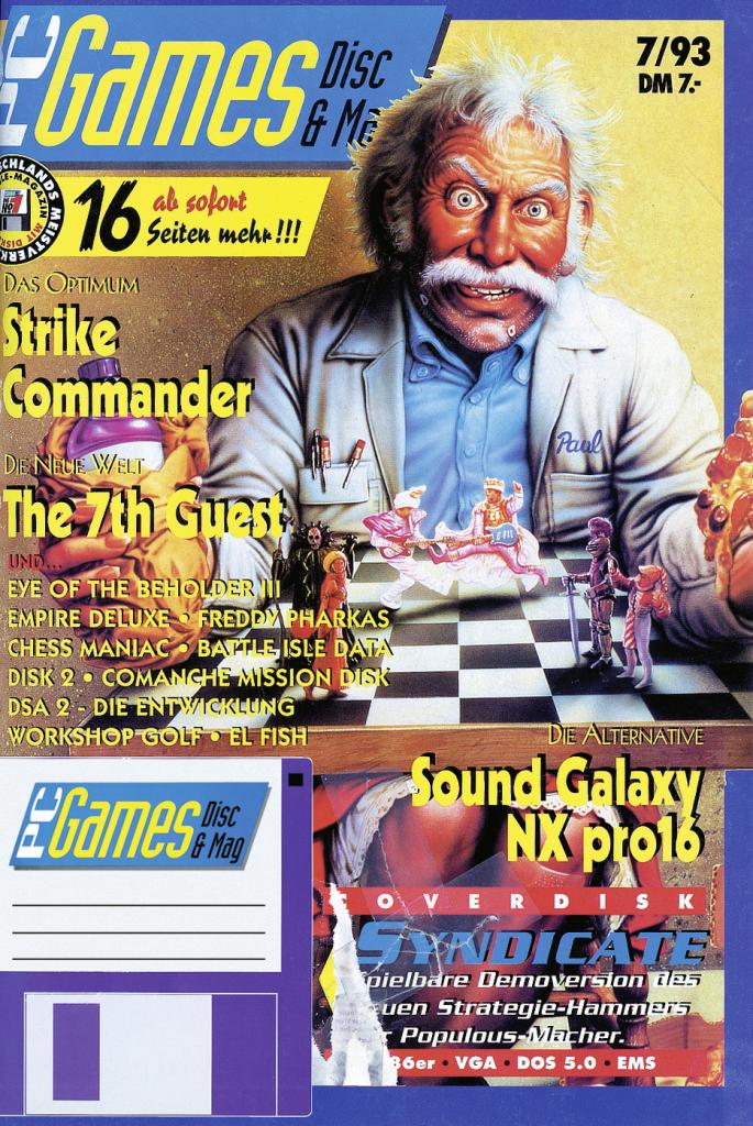 [09/09/2009] PC Games Ausgabe 07/93 - Titelthema: The 7th Guest