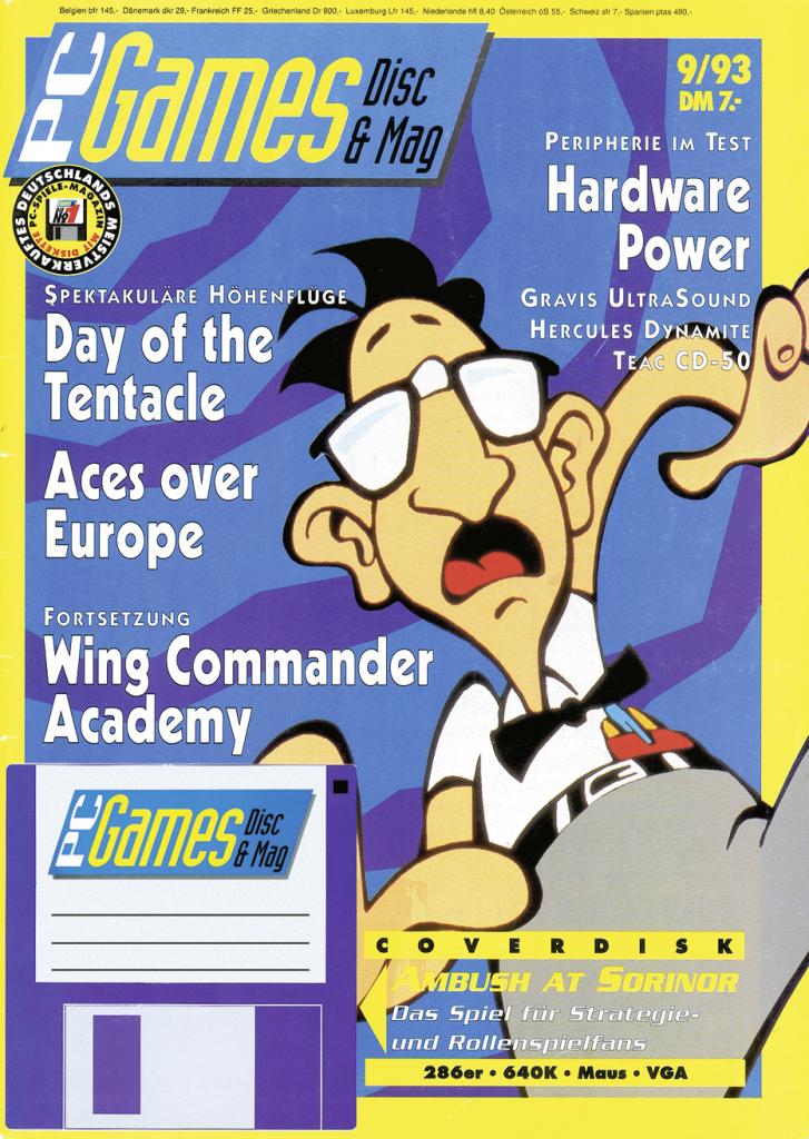 [09/09/2009] PC Games Ausgabe 09/93 - Titelthema: Day of the Tentacle