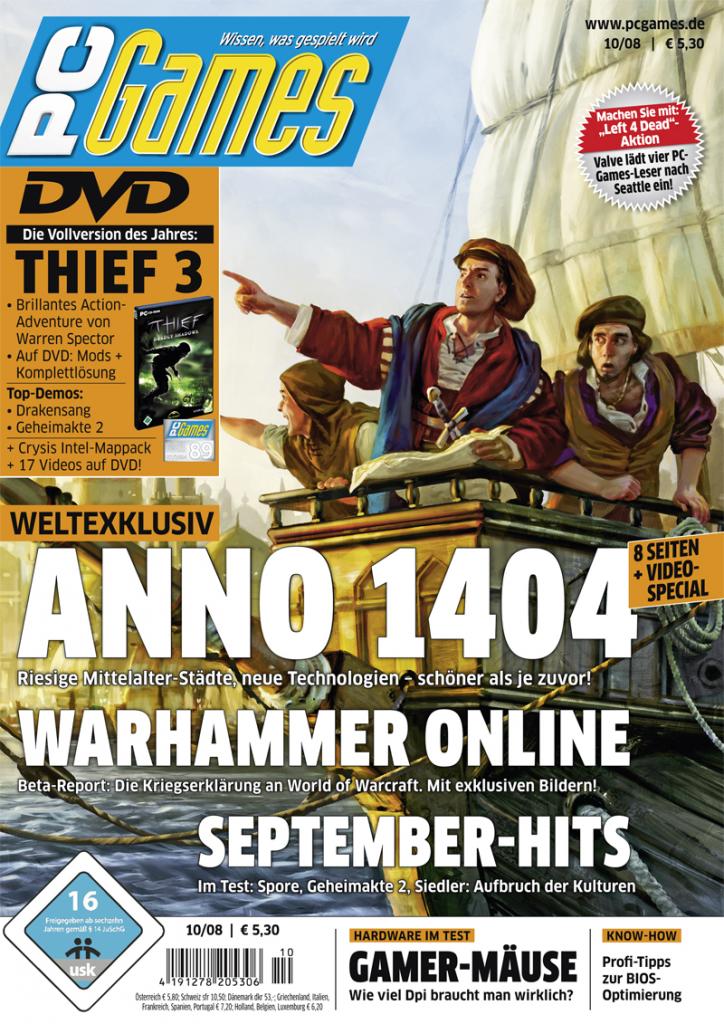 [10/09/2009] PC Games Ausgabe 10/08 - Titelthema: Anno 1404