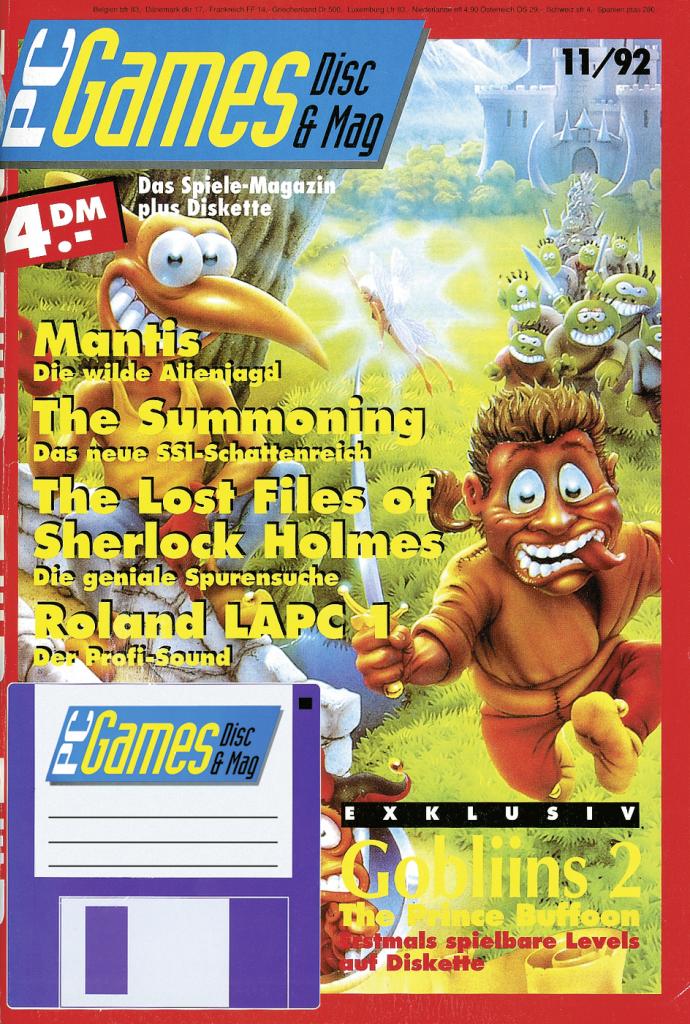 [09/09/2009] PC Games Ausgabe 11/92 - Titelthema: Mantis