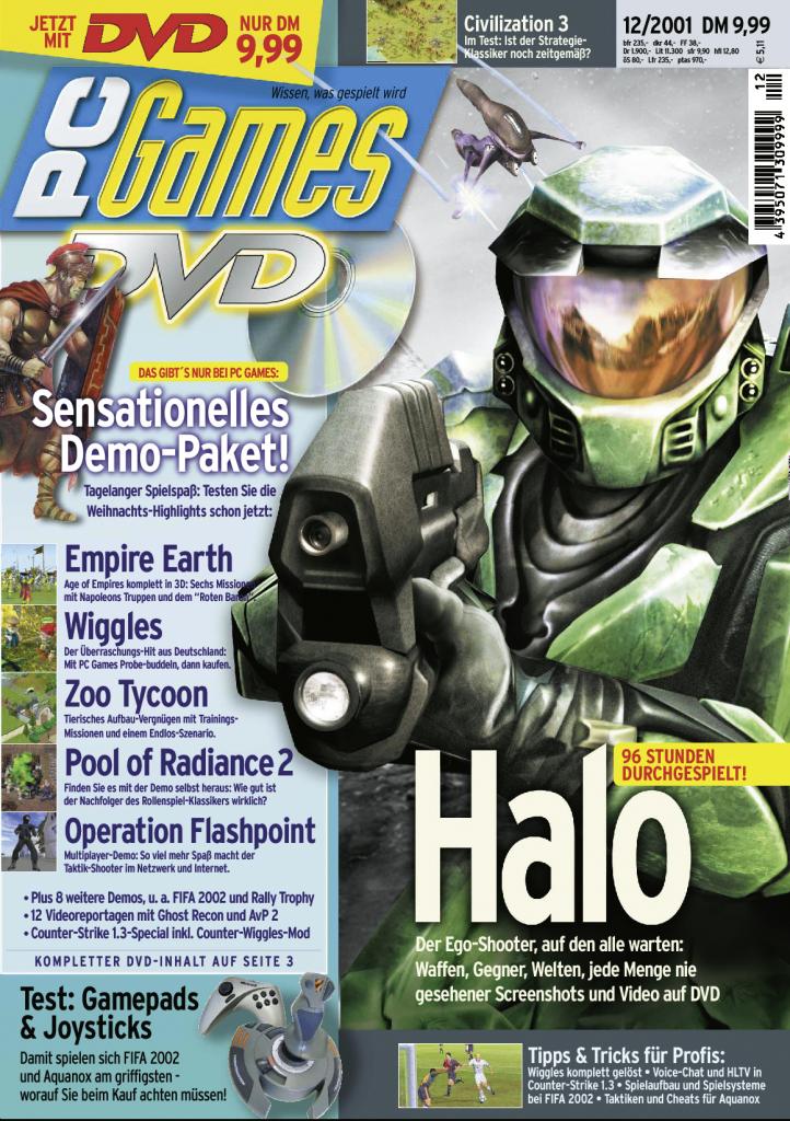 [10/09/2009] PC Games Ausgabe 12/01 - Titelthema: Halo