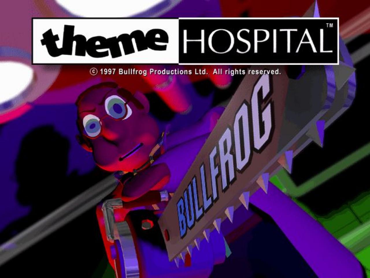 [02/09/2009] Das makabre Titelbild zu Theme Hospital.