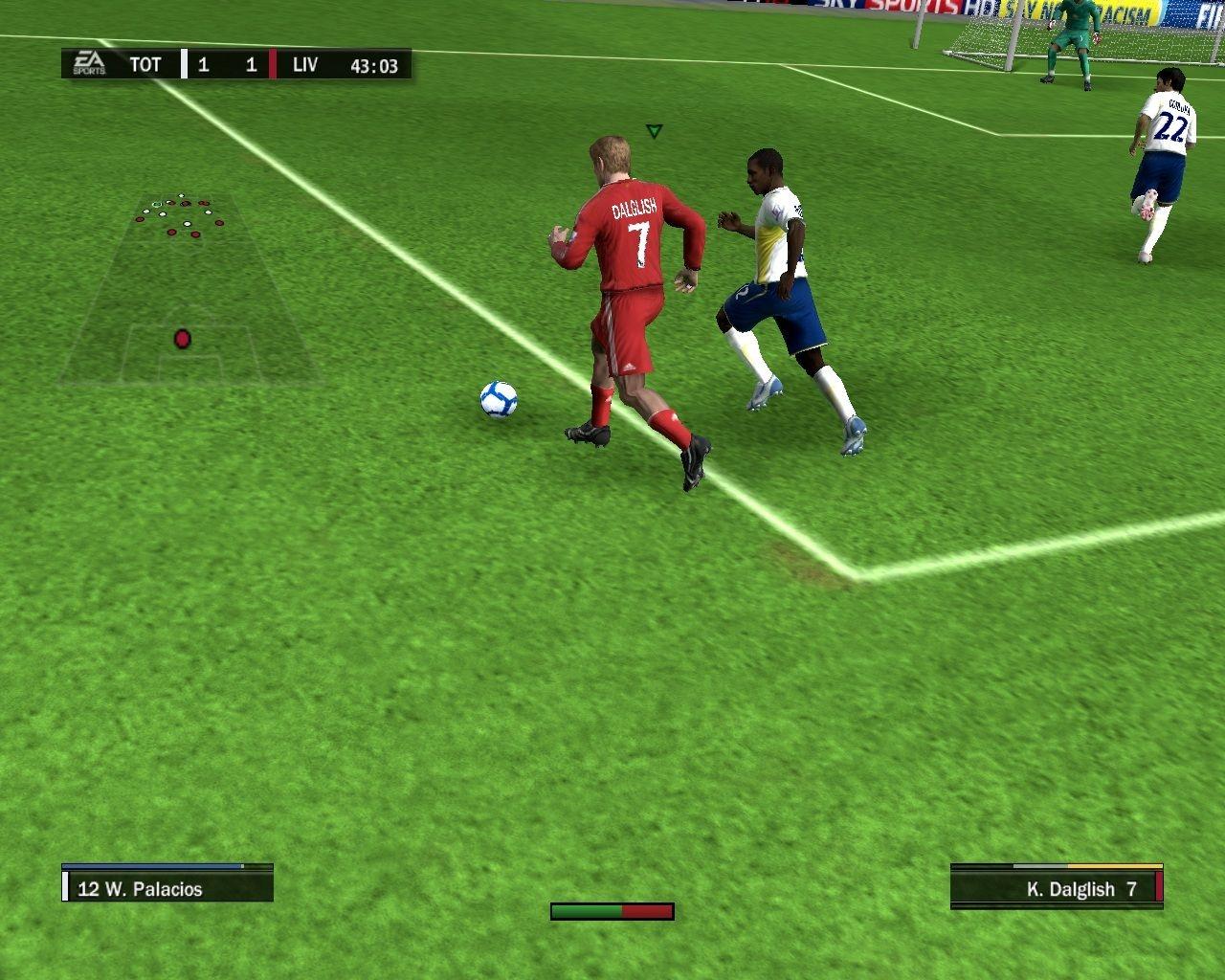[24/09/2009] Was bitte soll dieses Geruckel, wenn man mit seinem Virtual Pro aufs Tor zurennt? FIFA 10 am Rande der Unspielbarkeit.
