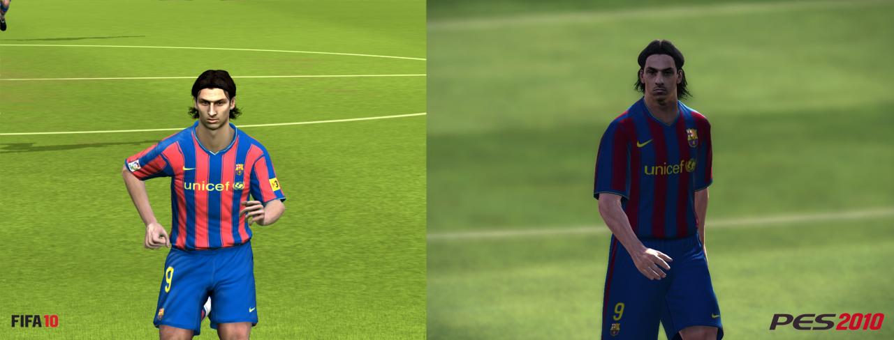 [21/09/2009] PES 2010 vs. FIFA 10: Hier im Direktvergleich: Ibrahimovic.