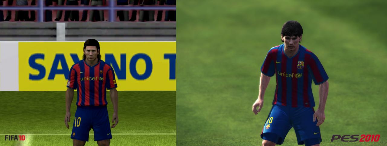 [21/09/2009] PES 2010 vs. FIFA 10: Hier im Direktvergleich: Messi.
