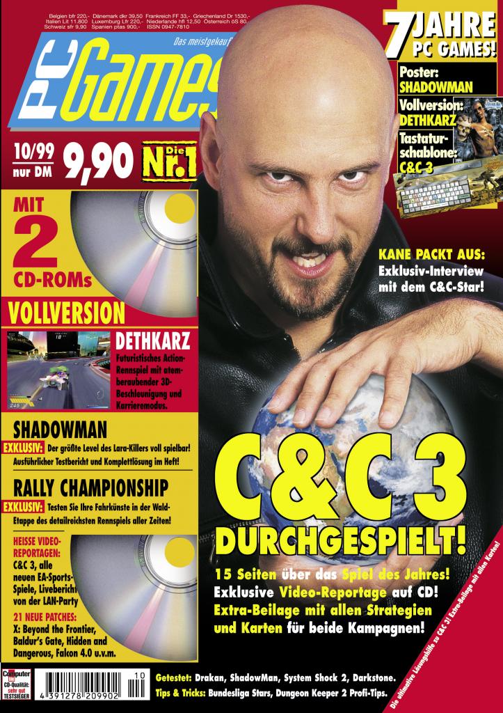 [09/09/2009] PC Games Ausgabe 10/99 - Titelthema: Command & Conquer 3