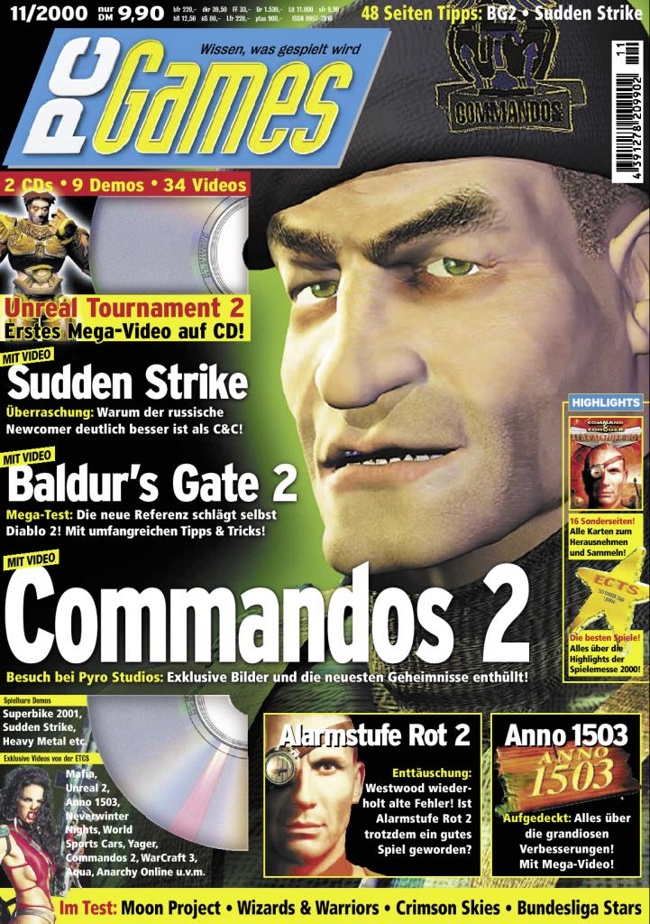 [10/09/2009] PC Games Ausgabe 11/00 - Titelthema: Commandos 2