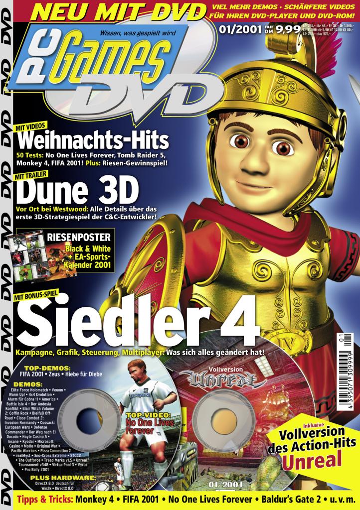 [10/09/2009] PC Games Ausgabe 01/01 - Titelthema: Die Siedler 4