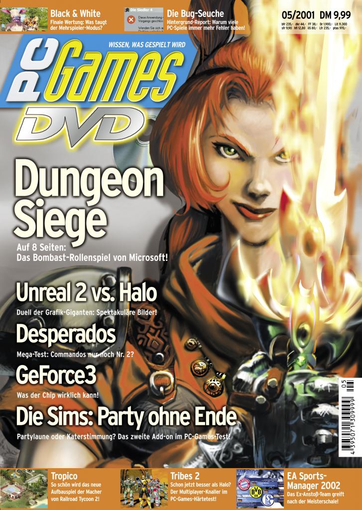 [10/09/2009] PC Games Ausgabe 05/01 - Titelthema: Dungeon Siege
