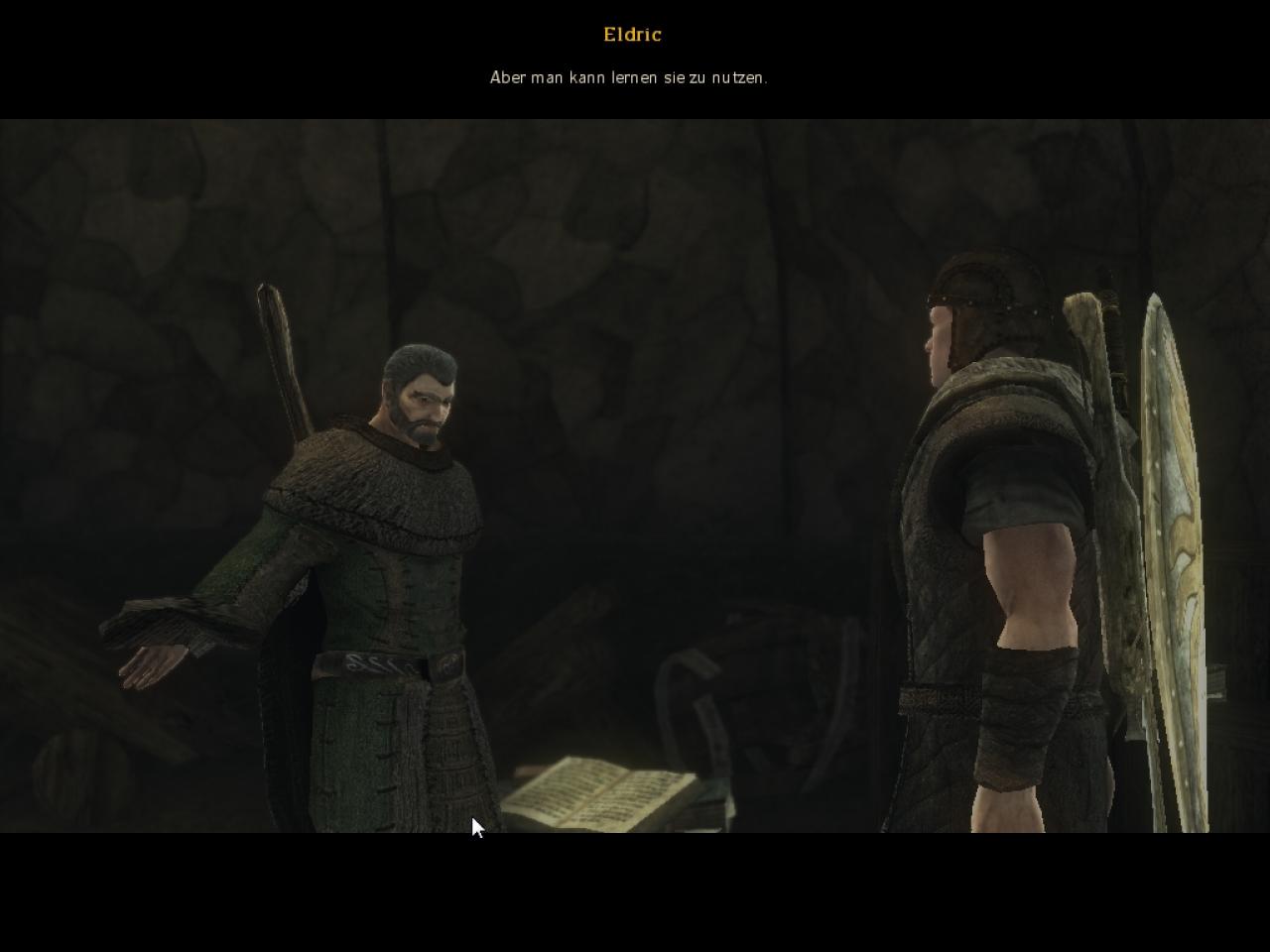 [28/09/2009] Wenn Sie Eldric befreit haben, können Sie endlich die Kristallscheibe des Inquisitors reparieren lassen. Jedoch möchte der Druide Magier Cyrus nicht dabeihaben!