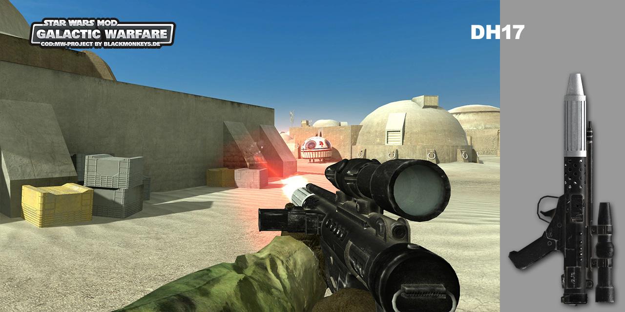 [07/09/2009] Bilder aus der Star Wars-Mod Galactic Warfare, die auf Basis von Call of Duty 4 entsteht.