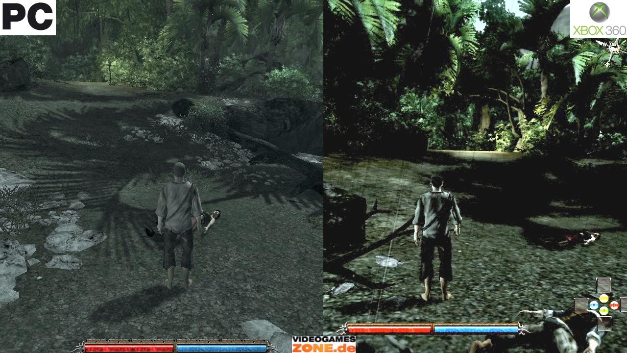 [02/10/2009] Das Rollenspiel Risen im Grafik-Vergleich mit der PC und der Xbox 360-Version. (6)