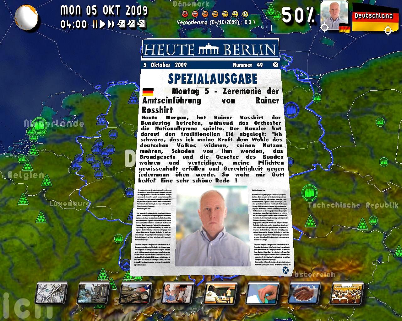 [21/10/2009] Amtseinführung - jetzt wird es ernst.