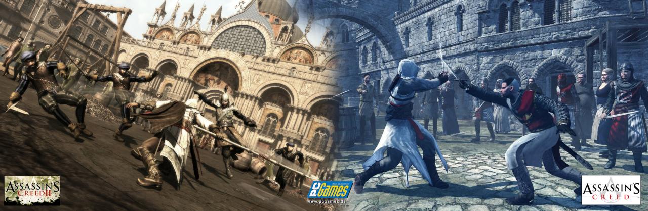[01/10/2009] Assassin’s Creed 2 gibt Ihnen die Möglichkeit, Gegner zu Entwaffnen und für Ihre Attacken zu verwenden. Damit erhöht sich das Waffenrepertoire des Protagonisten um Schwerter, Lanzen und Äxte. Ebenfalls dabei: Schusswaffen, für die Sie Munition benötigen. In Assassin’s Creed waren Ihre Angriffe auf den Einsatz des Schwertes limitiert.