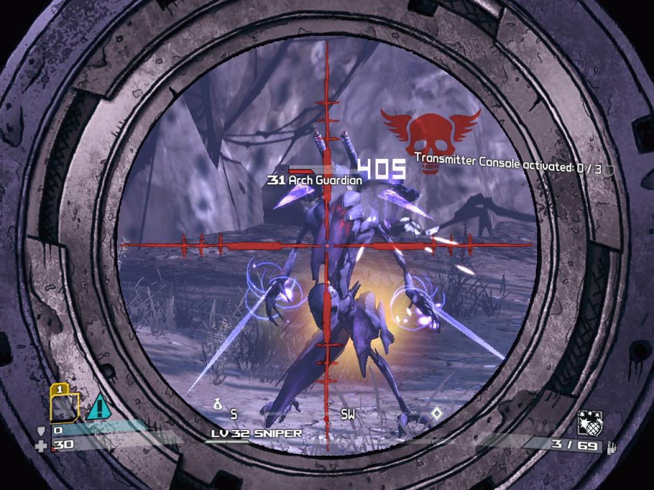 [26/10/2009] Aliens mit besonderen Energieschilden als Gegner, Eis- und Salzwüsten als Umgebung, komplizierte Levelstrukturen – erst in den letzten Spielstunden liefert Borderlands das, was wir uns für den ganzen Titel gewünscht hätten: Abwechslung, Abwechslung, Abwechslung!