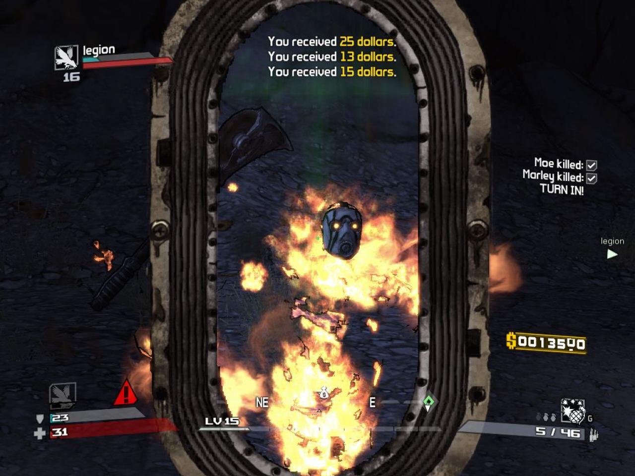 [26/10/2009] Sniper mit Feuerschaden gefällig? Borderlands liefert Unmengen an Waffenkombinationen.