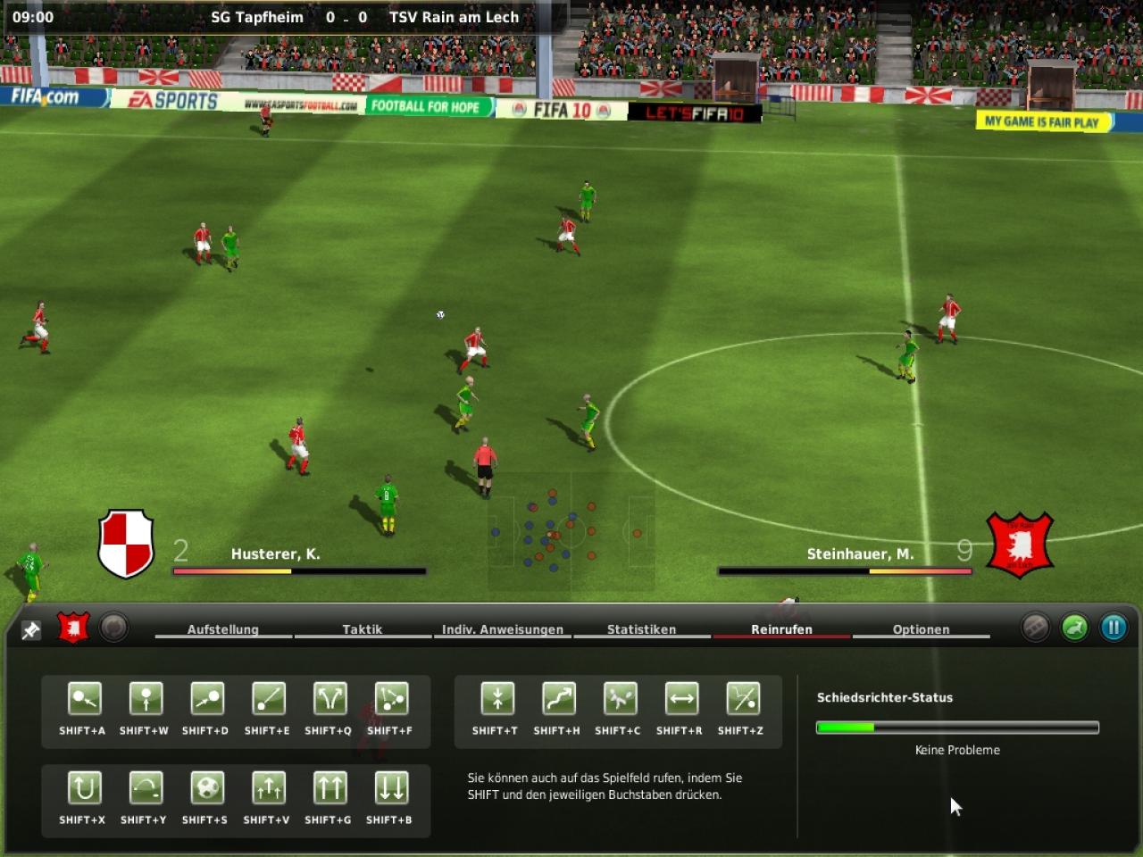 [16/10/2009] Screenshots aus dem Fußball Manager 10.