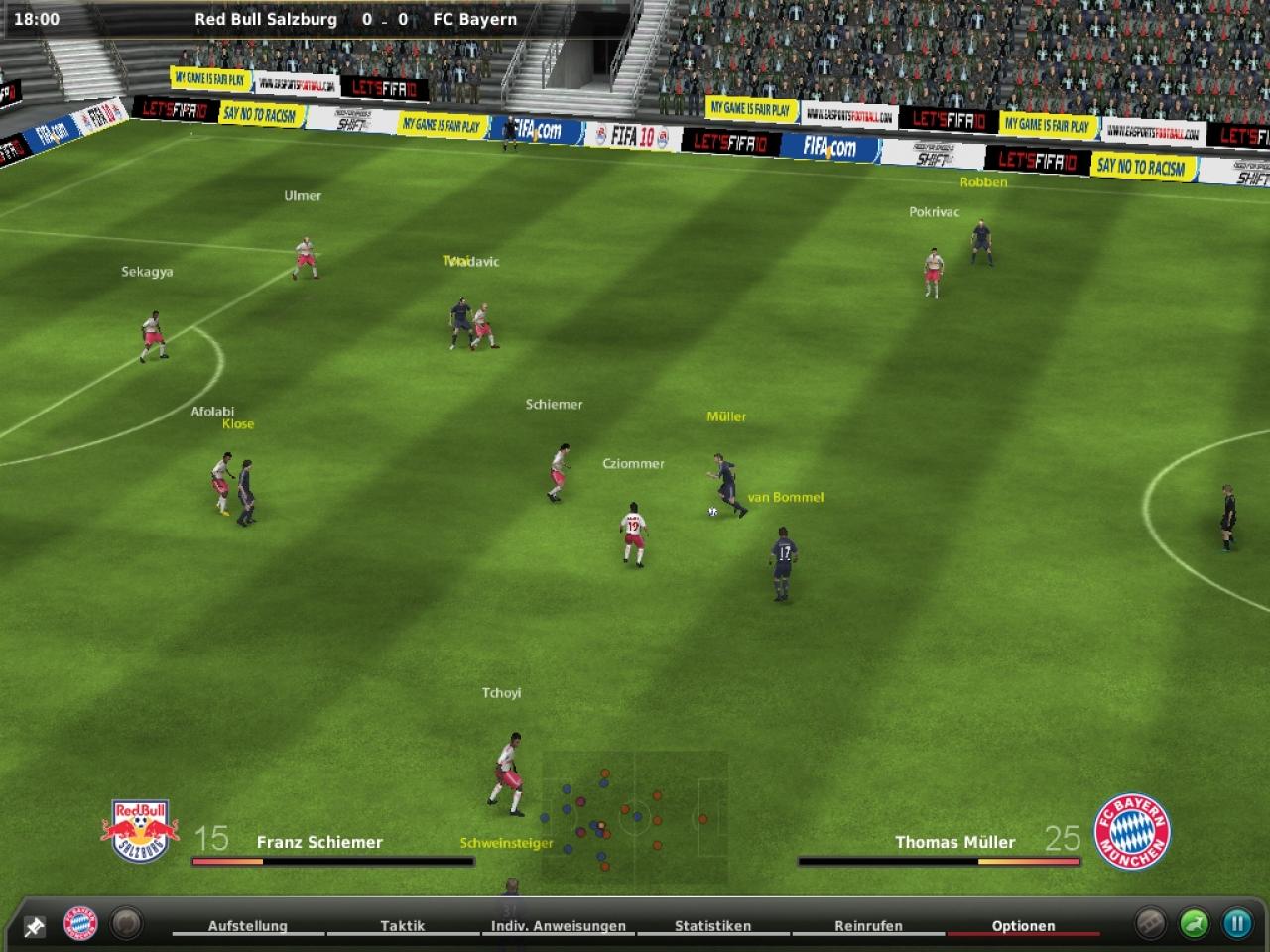 [16/10/2009] 2001 kam der Fußball Manager 2002 noch von EA Sports. Für die Entwicklung seit dem FM 2007 zeichnet das EA Partners-Studio Bright Future aus Köln mit Anstoss-Erfinder Gerald Köhler verantwortlich. Im Bild ist der aktuelle Ableger FM10.