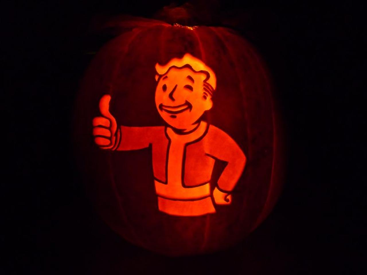 [22/10/2009] Die besten Kürbisse mit Gaming-Design - hier: Der Fallout Boy.