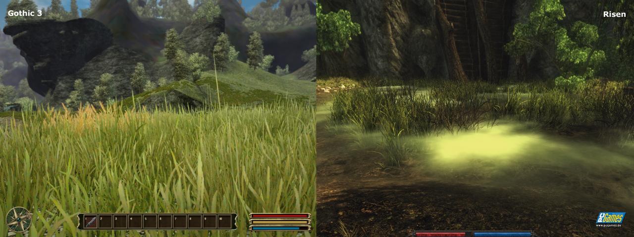 [08/10/2009] Das Gras in Risen sieht einen Tick schärfer aus als in Gothic 3.