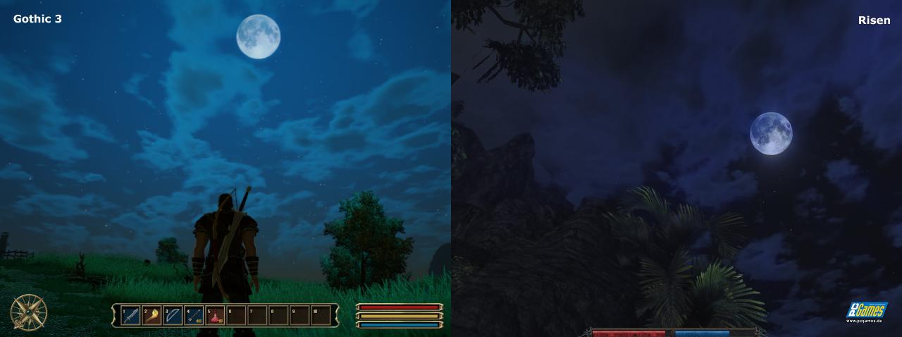 [08/10/2009] Scheinbar hat Piranha Bytes für Risen dasselbe Mond-Modell wie in Gothic 3 gewählt.