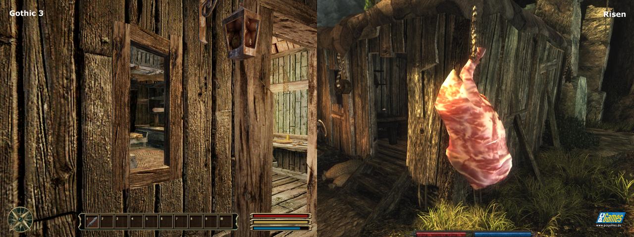 [08/10/2009] In Sachen Holztextur muss sich Gothic 3 mit dem neuesten Community-Patch nicht verstecken.