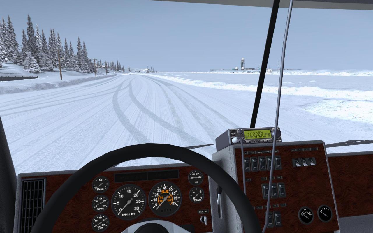 [25/11/2009] ... oder Truck - diese Winterlandschaft wird man länger sehen, da andere Landschaften erst frei geschaltet werden müssen.