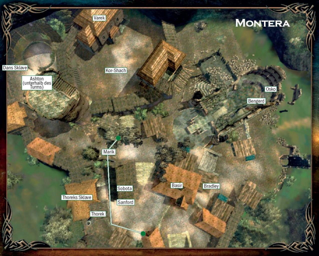 [24/11/2009] Gothic 3-Lösung: Karte von Montera (Rebellen)