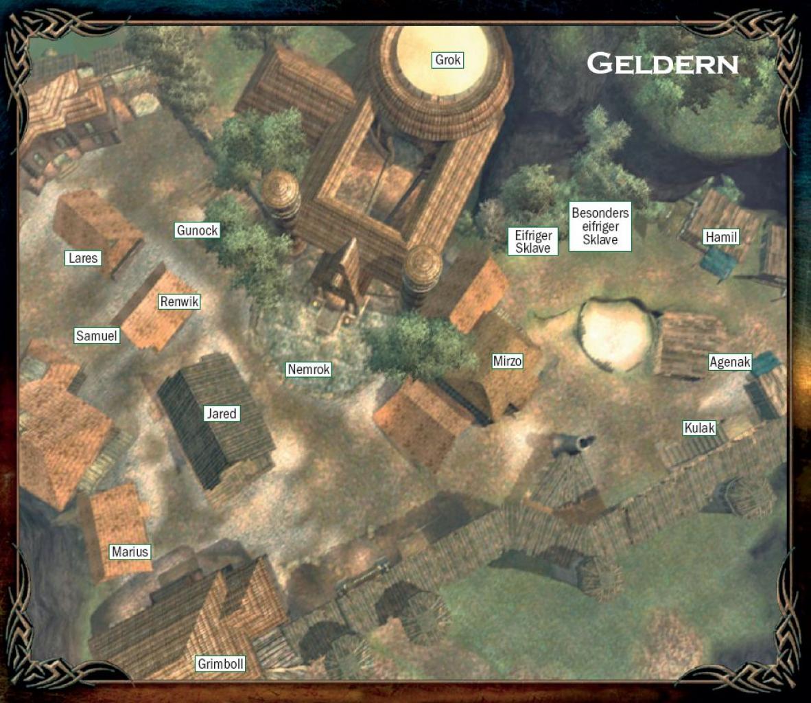 [24/11/2009] Gothic 3-Lösung: Karte von Geldern (Orks und Assassinen)