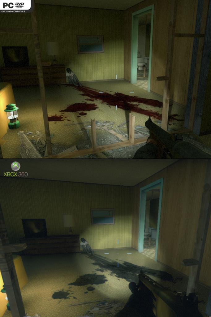[19/11/2009] Left 4 Dead 2: PC gegen Xbox 36 - Im Gegensatz zur Xbox 360-Version ist das Blut am Boden und an den Wänden in der PC-Version rot.