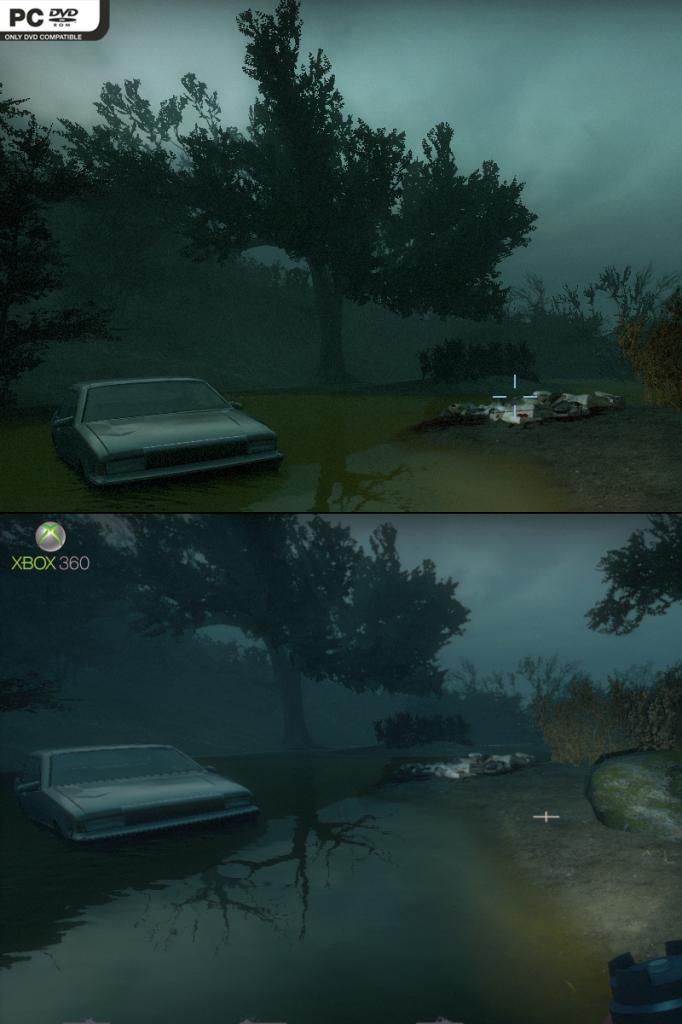 [19/11/2009] Left 4 Dead 2: PC gegen Xbox 36 - Bei Wasserspiegelungen nehmen sich die beiden Versionen nichts (siehe auch nächsten Screenshot)