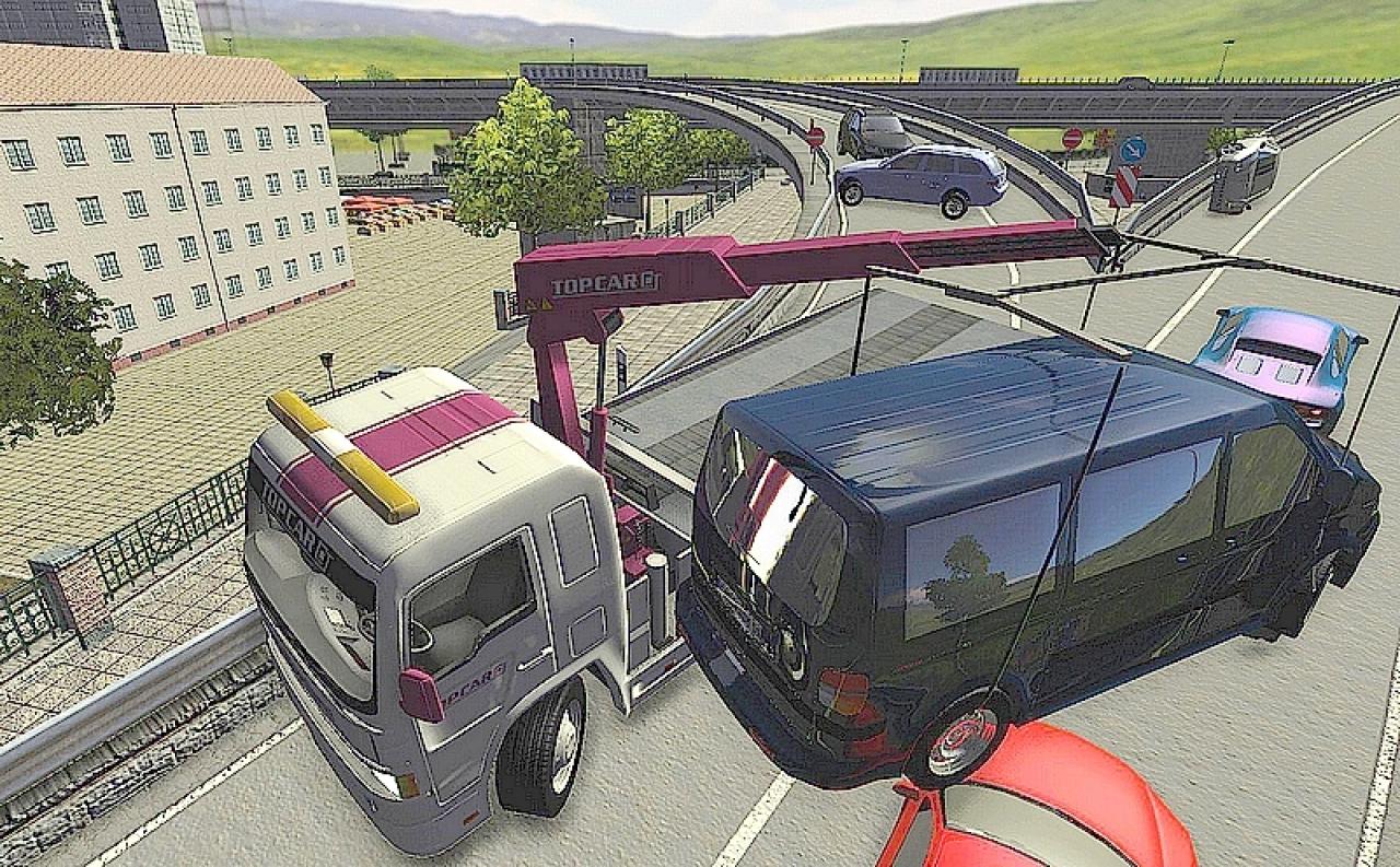 [02/12/2009] Große Wagen abzuschleppen erfordert viel Feingefühl.