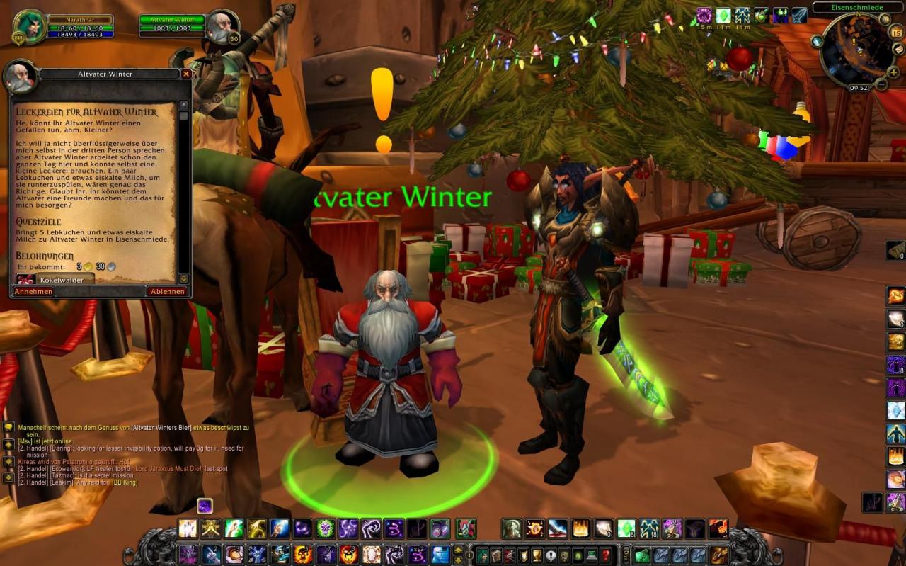 [15/12/2009] So sah das WoW-Weihnachtsfest Winterhauch im Jahr 2009 aus. Auch in diesem Jahr gibt's wieder reichlich zu tun. (18)