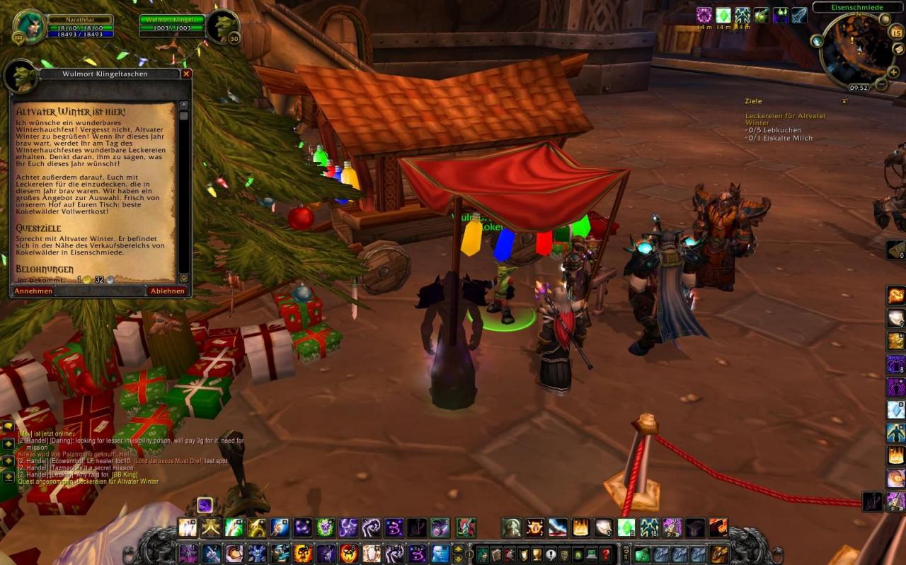 [15/12/2009] So sah das WoW-Weihnachtsfest Winterhauch im Jahr 2009 aus. Auch in diesem Jahr gibt's wieder reichlich zu tun. (17)