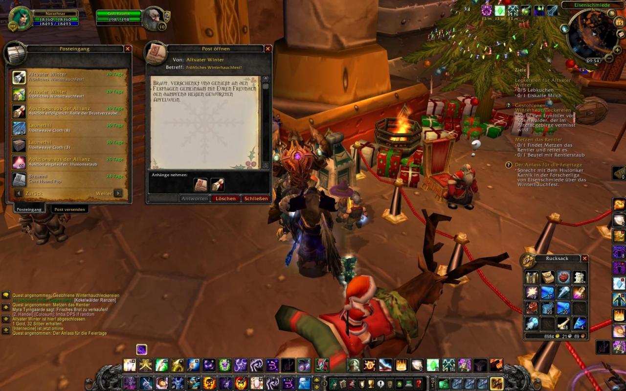 [15/12/2009] So sah das WoW-Weihnachtsfest Winterhauch im Jahr 2009 aus. Auch in diesem Jahr gibt's wieder reichlich zu tun. (12)